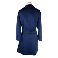 Thumbnail for Elegant Wool Vergine Blue Women's Coat