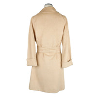 Thumbnail for Elegant Beige Wool Women's Coat