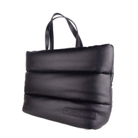 Thumbnail for Elegant Black Padded Eco-Leather Shopper