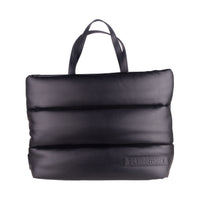 Thumbnail for Elegant Black Padded Eco-Leather Shopper
