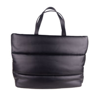 Thumbnail for Elegant Black Padded Eco-Leather Shopper