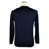 Thumbnail for Elegant Blue Cashmere Blend Crewneck Sweater