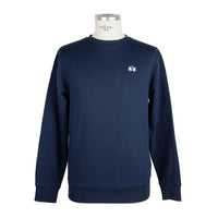 Thumbnail for Chic Blue Crewneck Cotton Blend Sweater