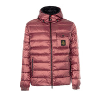 Thumbnail for Elegant Pink Hooded Jacket with Zip Pockets