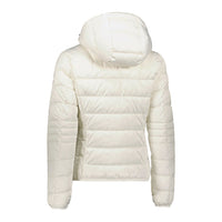 Thumbnail for Chic White Short Down Jacket with Hood