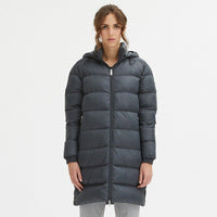 Thumbnail for Luxurious Padded Hooded Jacket in Dark Grey