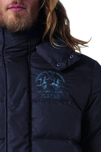 Thumbnail for Elegant Sports Jacket with Hood in Navy Blue