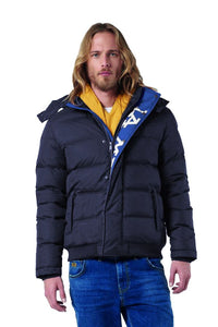 Thumbnail for Elegant Sports Jacket with Hood in Navy Blue