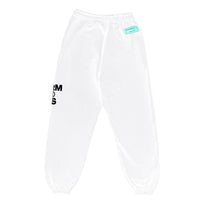 Thumbnail for Chic White Logo Print Tracksuit Trousers