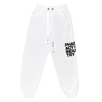 Thumbnail for Chic White Logo Print Tracksuit Trousers