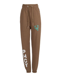 Thumbnail for Chic Cotton Jersey Trousers with Logo Print