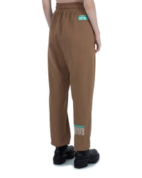 Thumbnail for Chic Cotton Jersey Trousers with Logo Print