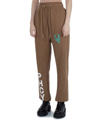 Thumbnail for Chic Cotton Jersey Trousers with Logo Print