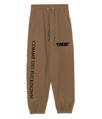 Thumbnail for Chic Brown Cotton Sweatpants with Unique Print