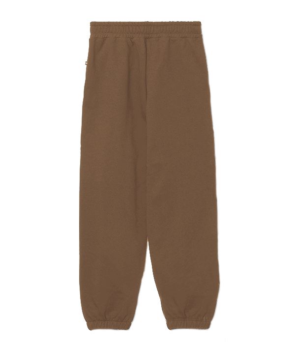 Chic Brown Cotton Sweatpants with Unique Print