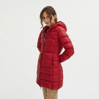 Thumbnail for Reversible Goose Down Long Jacket in Pink