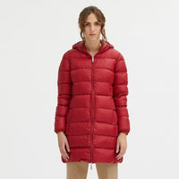 Thumbnail for Reversible Goose Down Long Jacket in Pink