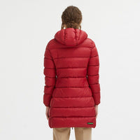 Thumbnail for Reversible Goose Down Long Jacket in Pink