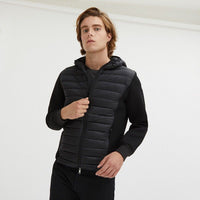 Thumbnail for Sleek Black Nylon Down Jacket