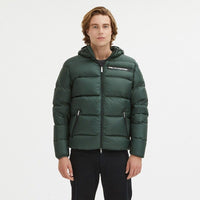 Thumbnail for Sleek Dark Green Hooded Winter Jacket