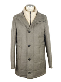 Thumbnail for Elegant Gray Wool-Cashmere Jacket