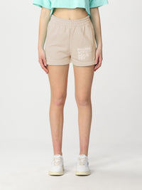 Thumbnail for Chic Beige Cotton Shorts with Logo Accent