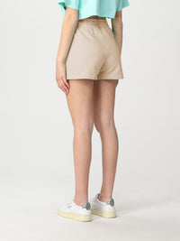 Thumbnail for Chic Beige Cotton Shorts with Logo Accent