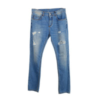 Thumbnail for Chic Ripped Stitch-Print Men's Jeans