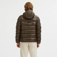 Thumbnail for Reversible Hooded Jacket in Dove Grey and Brown