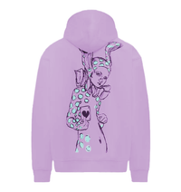 Thumbnail for Elegant Men's Purple Hooded Sweatshirt