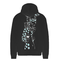 Thumbnail for Sleek Black Hooded Cotton Sweatshirt
