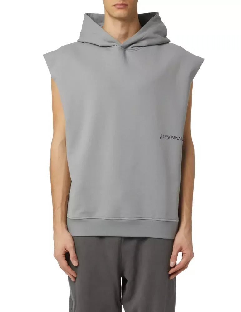 Sleek Sleeveless Hooded Sweatshirt