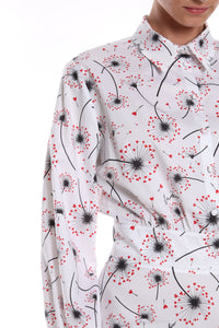 Thumbnail for Chic White Dress with Red Accents