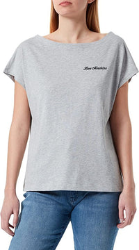 Thumbnail for Chic Embroidered Heart Logo Cotton Tee