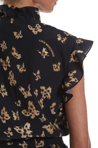 Thumbnail for Chic Butterfly Motif Short-Sleeved Dress