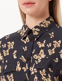 Thumbnail for Elegant Butterfly Motif Cotton Dress
