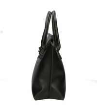 Thumbnail for Sleek Black Tote with Chic Logo Detail