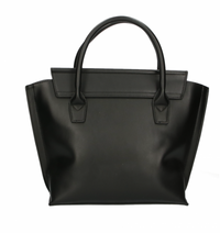 Thumbnail for Sleek Black Tote with Chic Logo Detail