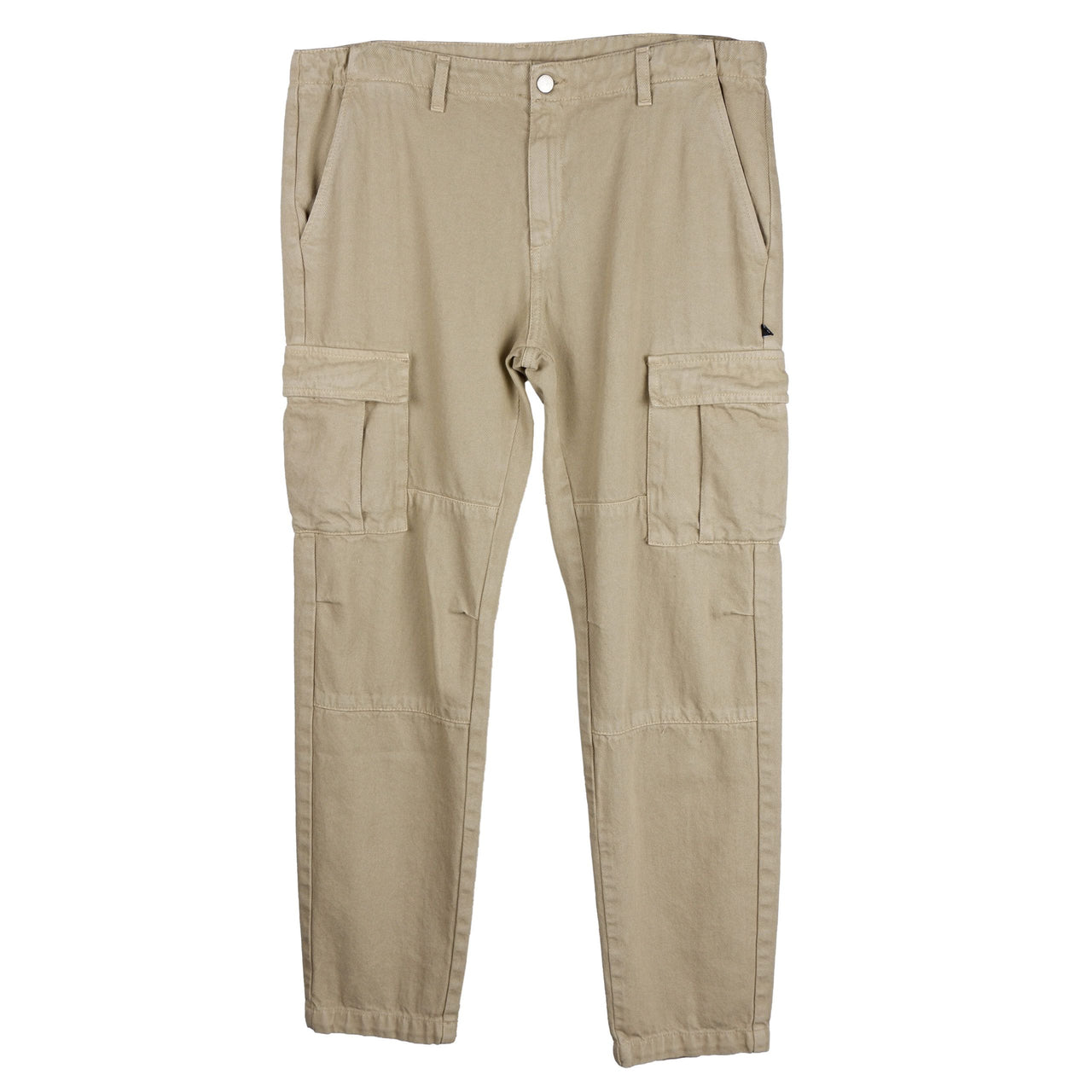 Beige Cargo Denim Trousers - Urban Chic