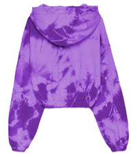 Thumbnail for Elegant Purple Hooded Sweatshirt with Logo Print