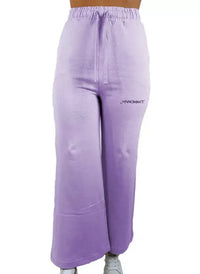 Thumbnail for Elegant Cotton Palazzo Pants with Logo Detail