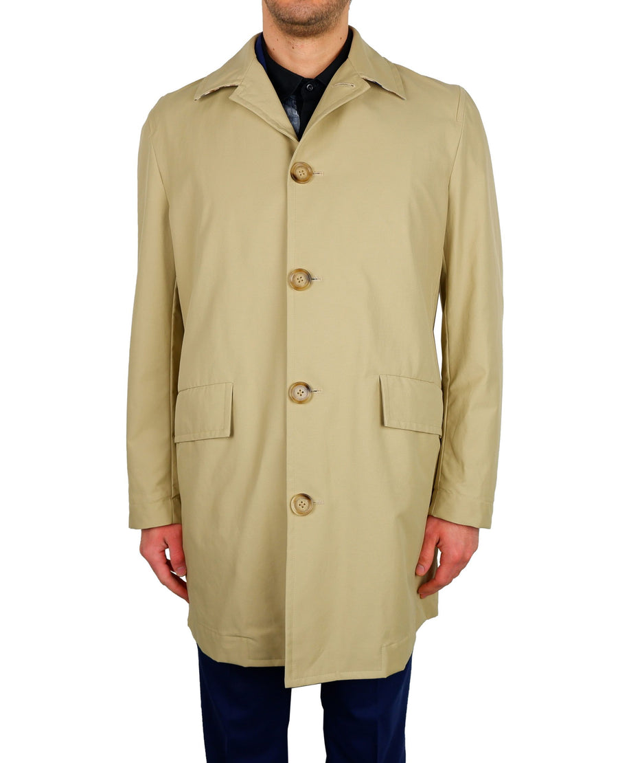 Classic Beige Trench Coat - Timeless Elegance