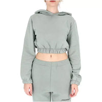 Thumbnail for Chic Cropped Hooded Cotton Sweatshirt