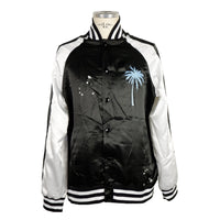 Thumbnail for Sleek Satin Embroidered Jacket