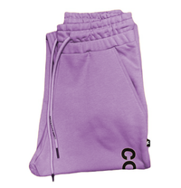 Thumbnail for Chic Purple Cotton Sweatpants with Logo Print