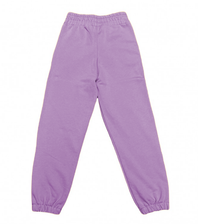 Thumbnail for Chic Purple Cotton Sweatpants with Logo Print