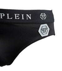 Thumbnail for Sleek Nylon Swim Briefs with Iconic Logo Detail