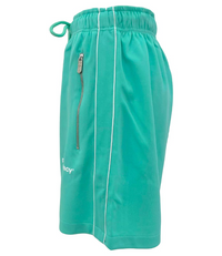 Thumbnail for Chic Green Bermuda Shorts with Side Stripes