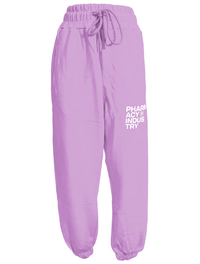 Thumbnail for Chic Purple Cotton Sweatpants with Logo