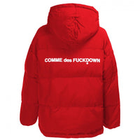 Thumbnail for Chic Pink Puffer Jacket with Iconic Logo Print